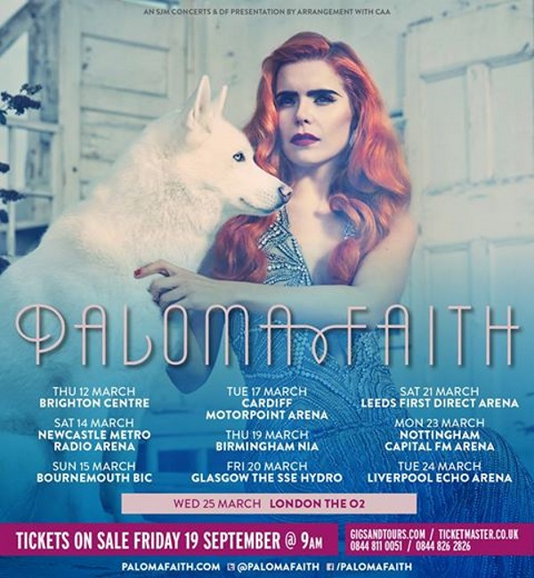Paloma Faith announces 2015 arena tour dates