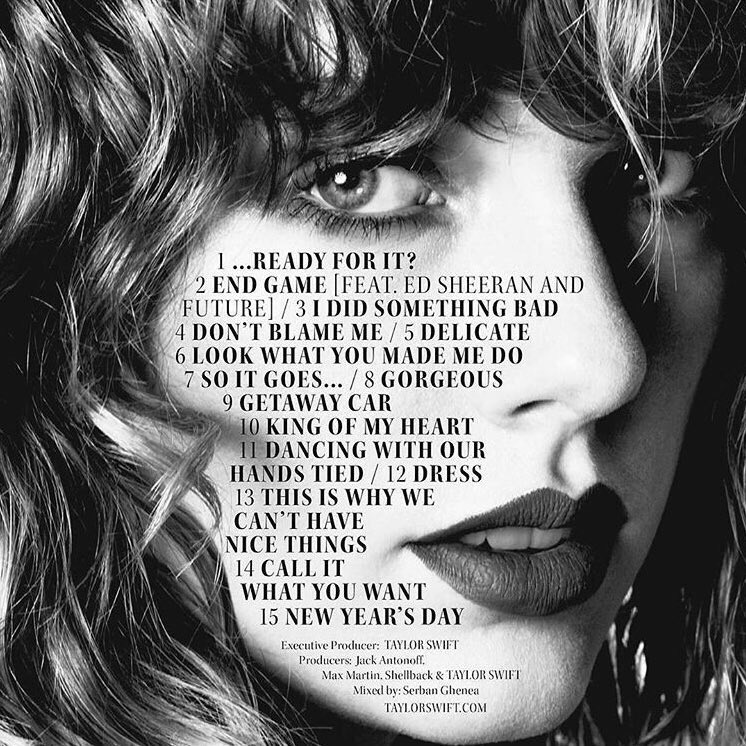 Taylor Swift - Reputation (Album Out Now!) - Entertainment News - Gaga ...