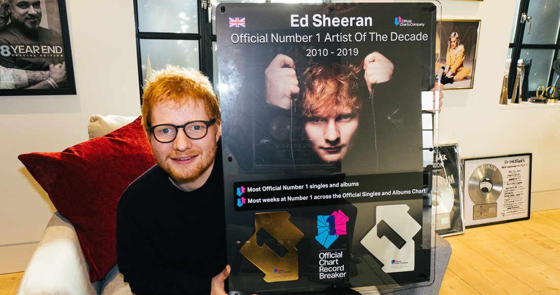 Ed Sheeran Crowned Uks Official Number 1 Artist Of The Decade