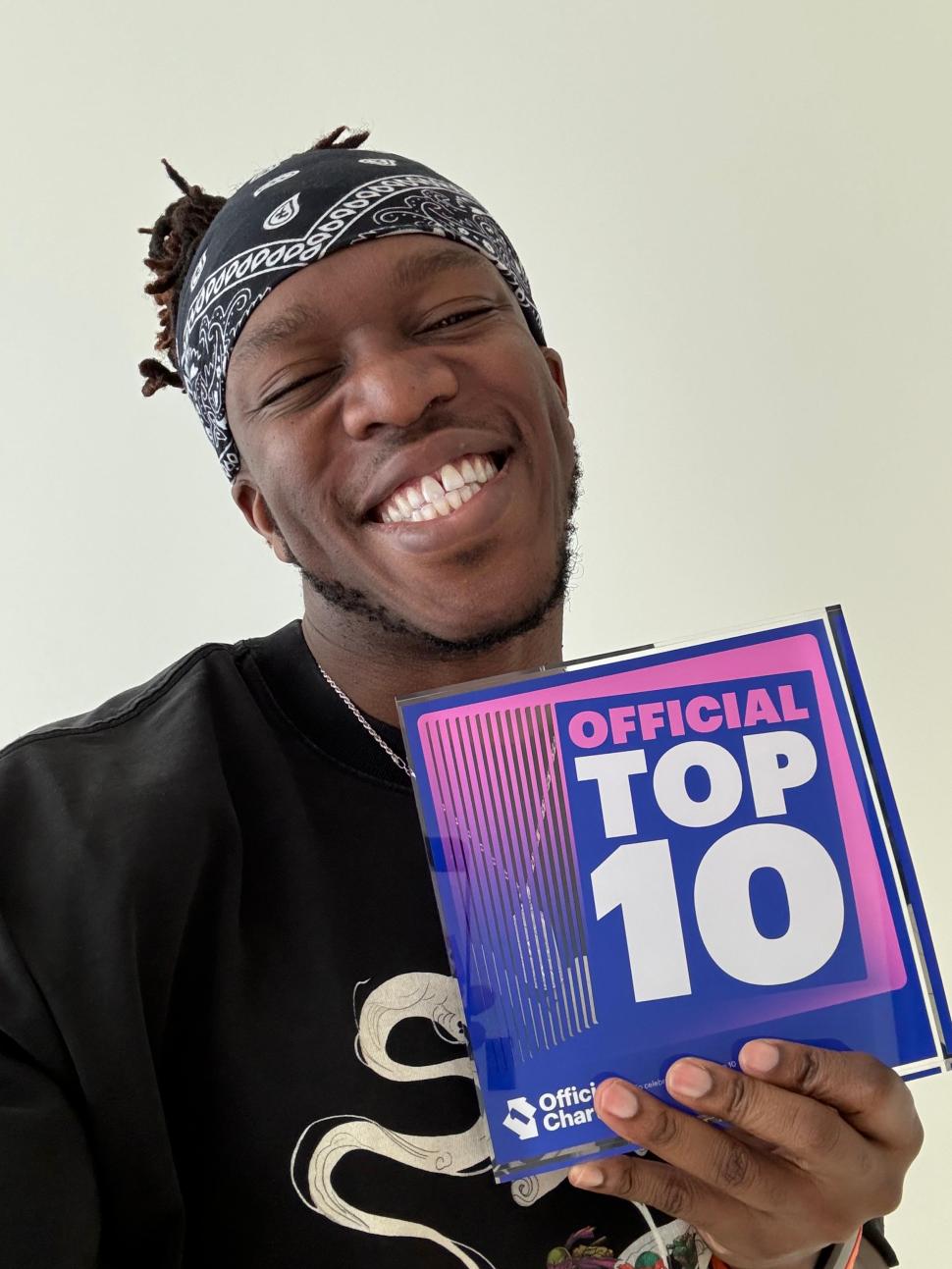 KSI celebrates ninth Top 10 single Thick Of It with Official Top 10 ...