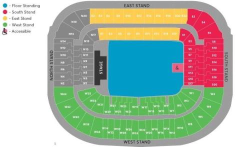 Edinburgh Murrayfield Stadium seating plan ticket prices