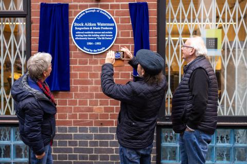 Stock Aitken Waterman blue plaque hit factory