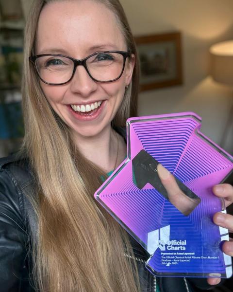 Anna Lapwood Firedove Number 1 Award