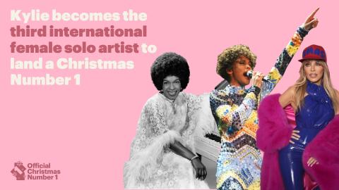Kylie Minogue XMAS Christmas Number 1 third international female artist