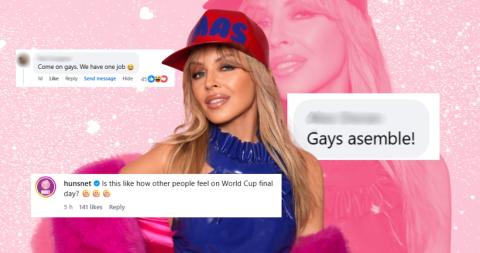 Kylie Minogue XMAS Official Christmas Number 1 fan reactions