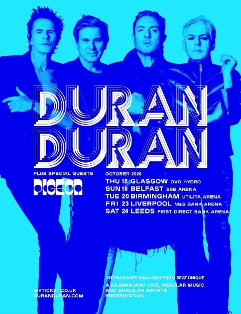 duran duran headline uk tour 2026 dates venues tickets