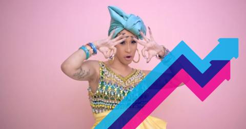 Cardi B's I Like It Reaches Number 1 On The Official Trending Chart ...