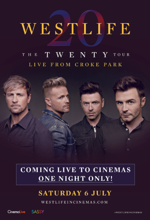 Westlife's Twenty Tour is coming to a cinema near you this July | Official  Charts