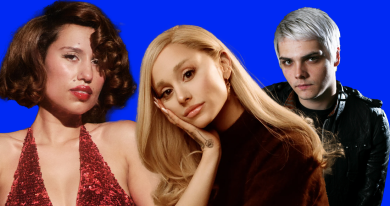 Raye, Ariana Grande and Gerard Way from My Chemical Romance